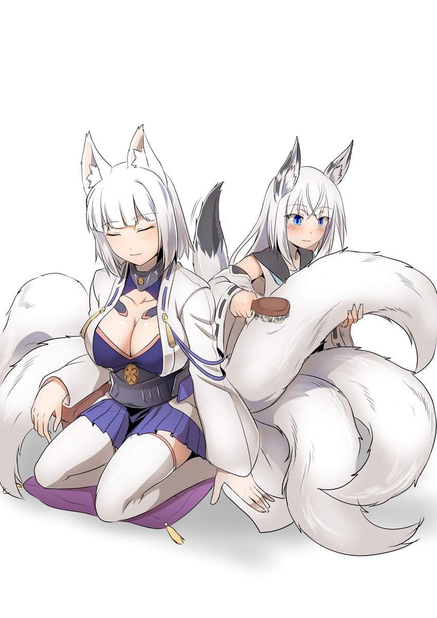 kaga and kawakaze (azur lane) drawn by steed_(steed_enterprise)