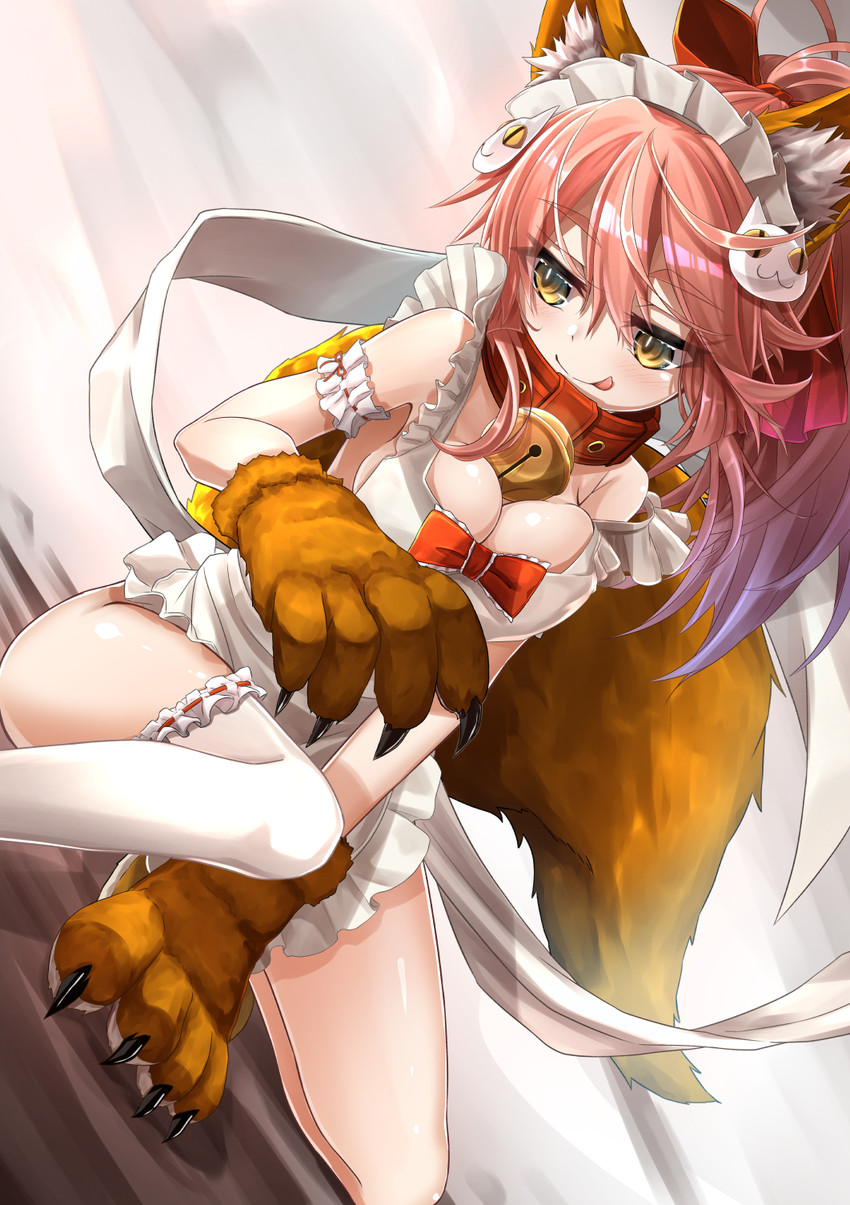 tamamo and tamamo cat (fate and 1 more) drawn by yashiro