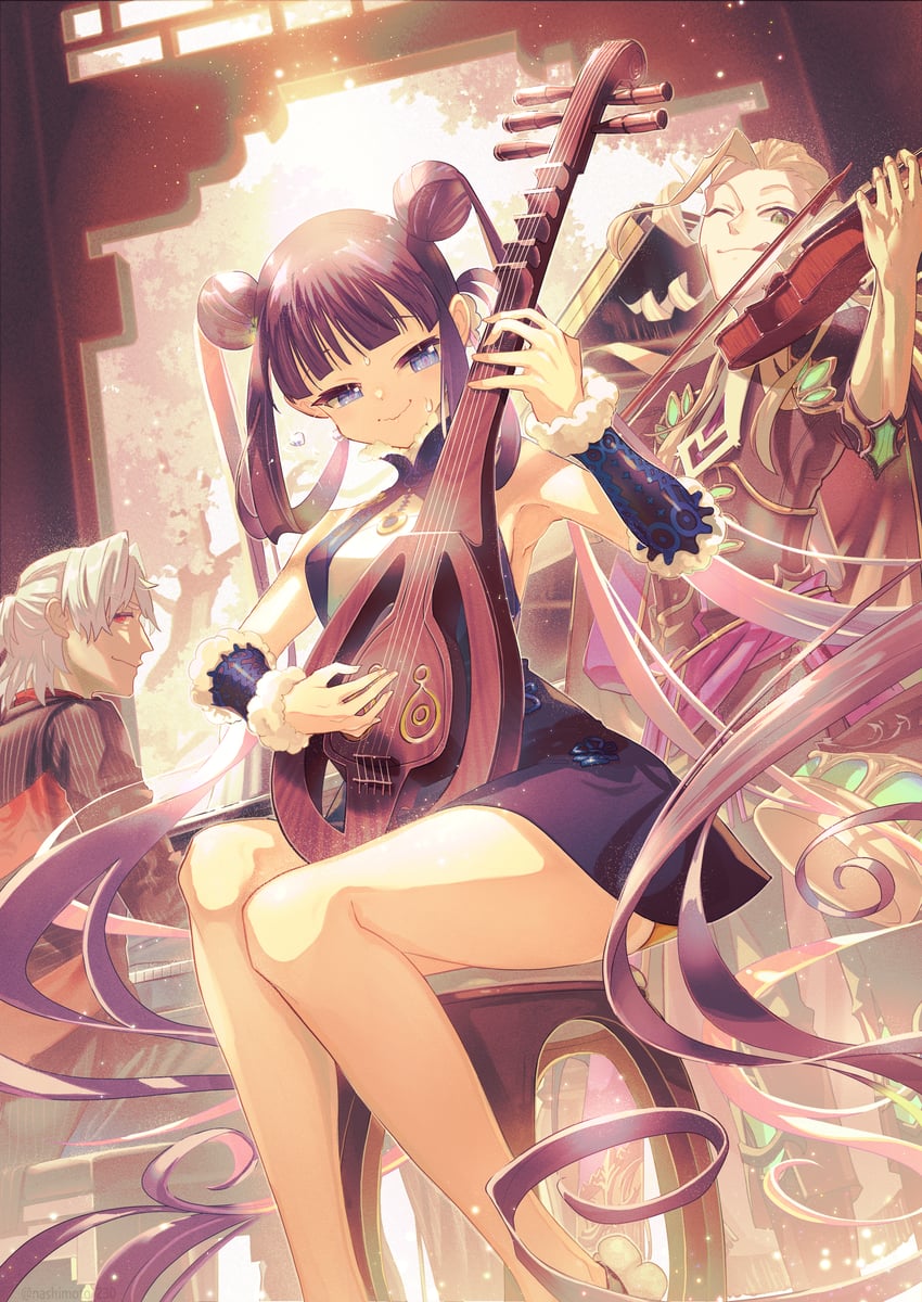 yang guifei, antonio salieri, and wolfgang amadeus mozart (fate and 1 more) drawn by nashimoto_tsumire