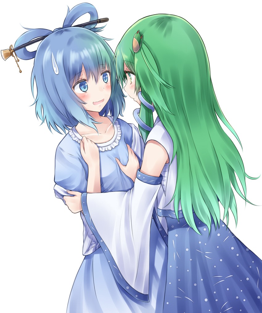 kochiya sanae and kaku seiga (touhou) drawn by suzushiro_yukari