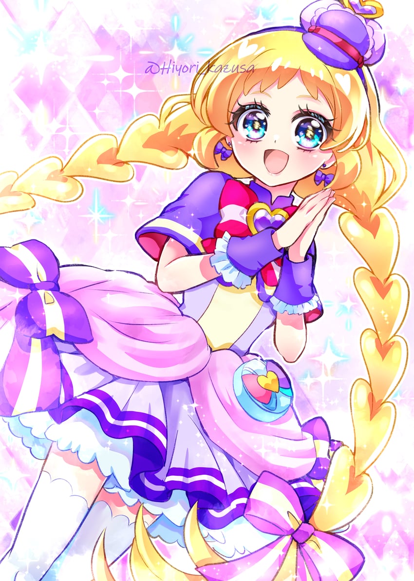 inukai iroha and cure friendy (precure and 1 more) drawn by kazusa_hiyori