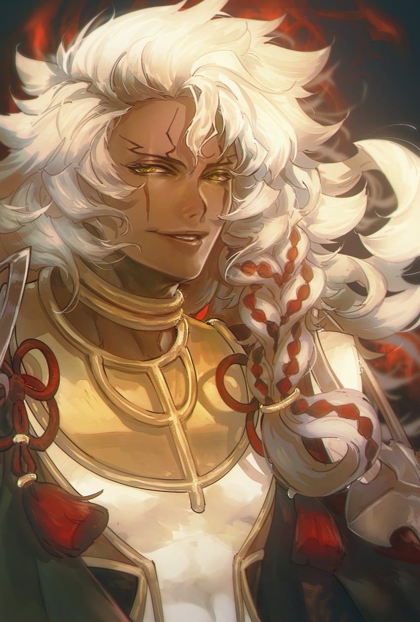 solomon and grand caster (fate and 1 more) drawn by kin_mokusei