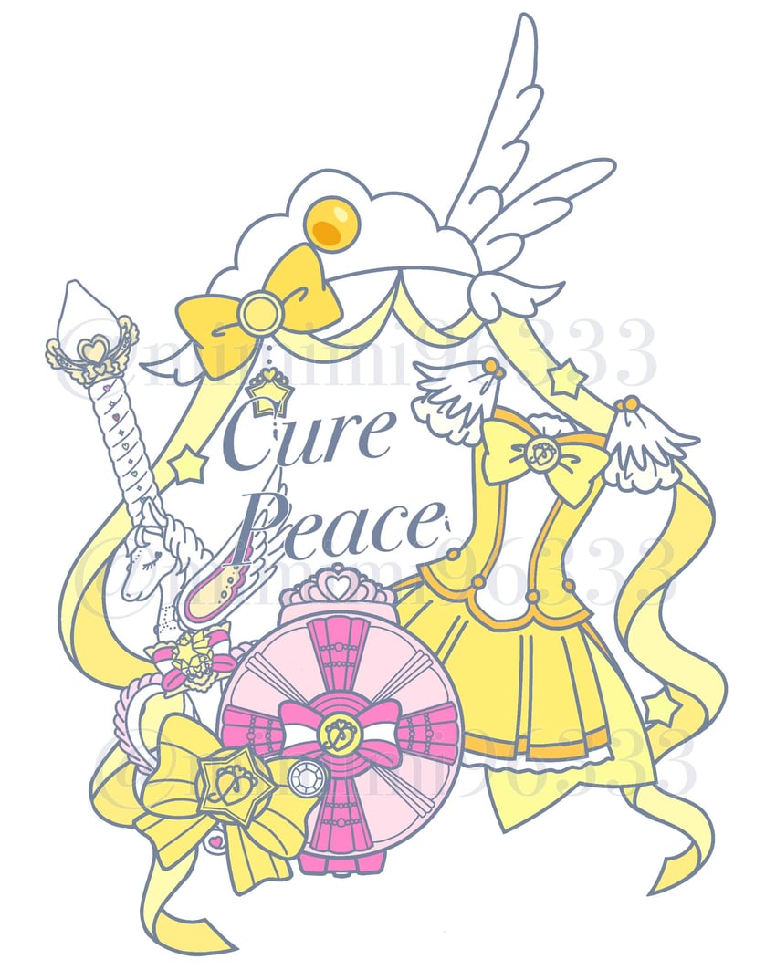 cure peace (precure and 1 more) drawn by mimimi96333