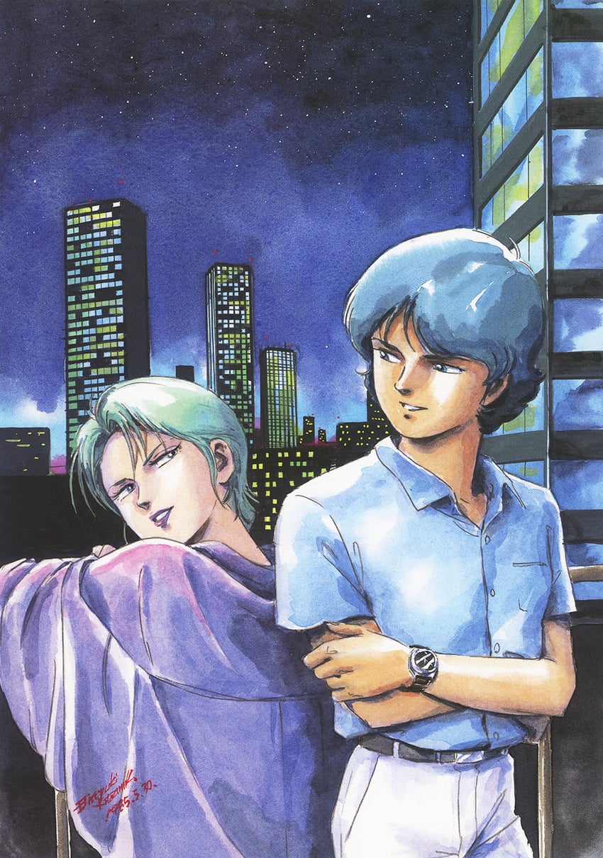 kamille bidan and four murasame (gundam and 1 more) drawn by kitazume_hiroyuki