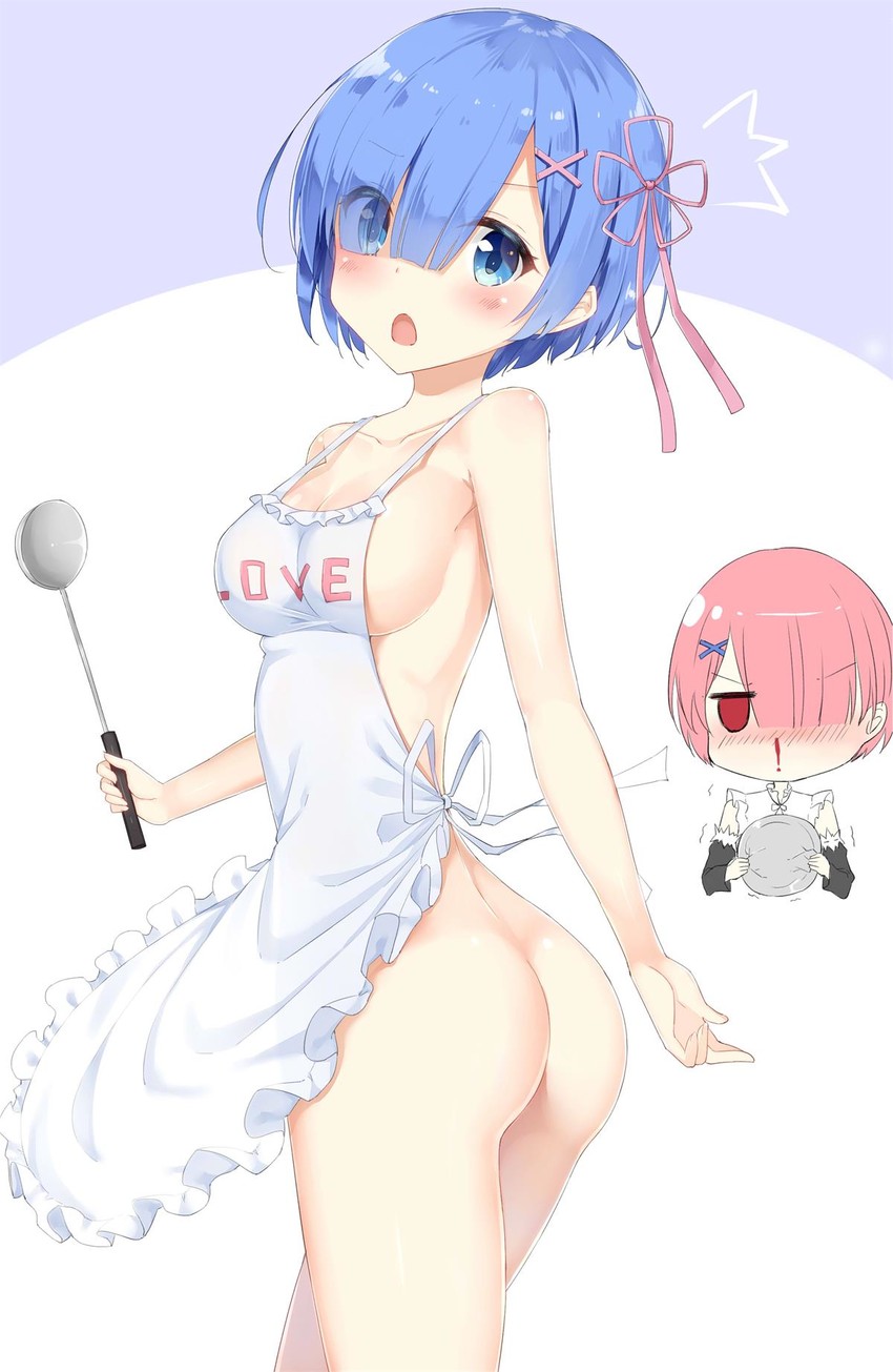 rem and ram (re:zero kara hajimeru isekai seikatsu) drawn by rong_yi_tan