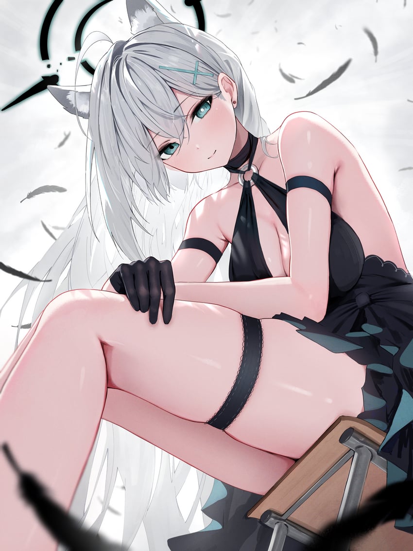 shiroko and shiroko terror (blue archive) drawn by hidulume
