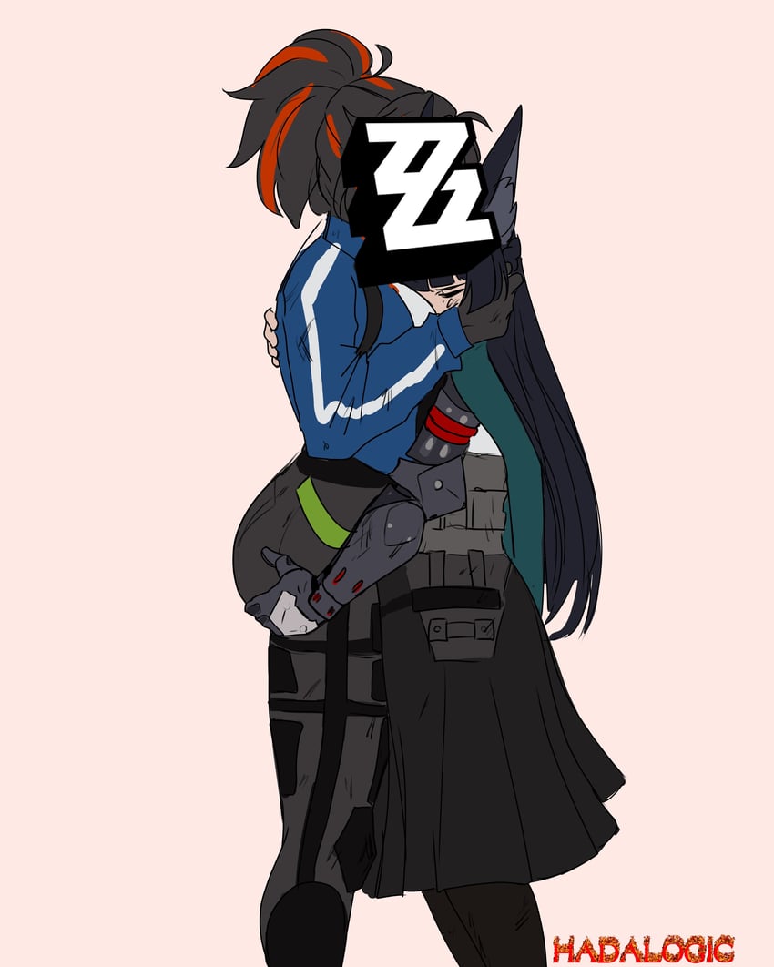 hoshimi miyabi and zhu yuan (zenless zone zero) drawn by hadalogic