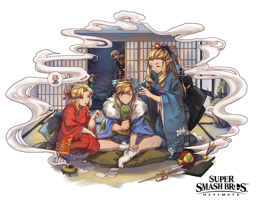 link, princess zelda, toon link, ganondorf, young link, and 1 more (the legend of zelda and 6 more) drawn by ct_wind