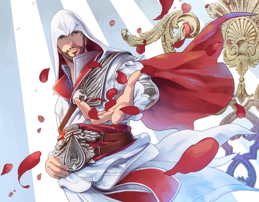 ezio auditore da firenze (assassin's creed and 1 more) drawn by hinoe_(dd_works)