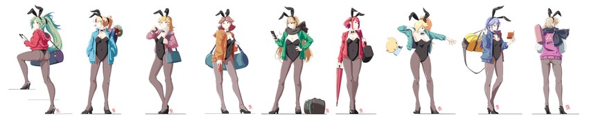 princess zelda, pyra, princess peach, mythra, samus aran, and 7 more (fire emblem and 10 more) drawn by automatic_giraffe
