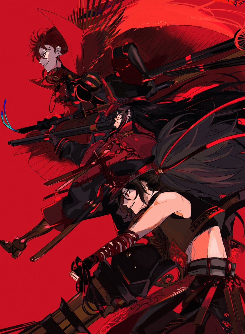 oda nobunaga and oda kippoushi (fate and 1 more) drawn by ddlcclia
