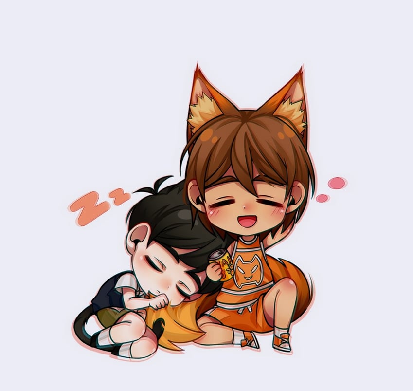 sunny, kel, and orange joe (omori) drawn by linglanjunying