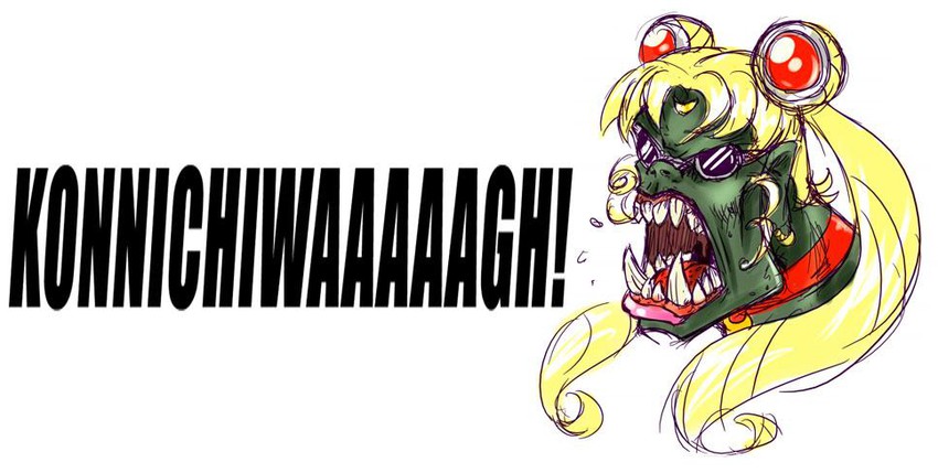 sailor moon and ork (bishoujo senshi sailor moon and 1 more) drawn by drawfag