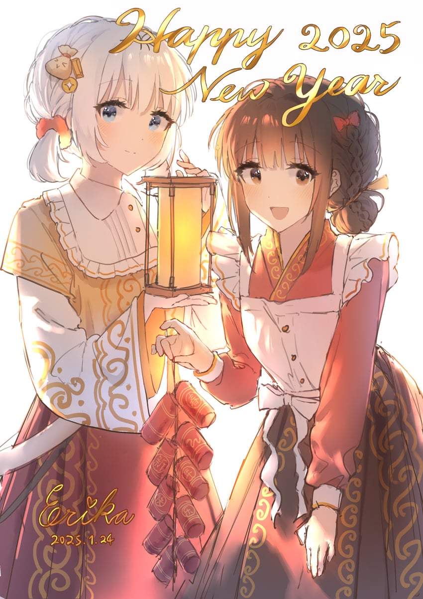 hanamura hinako and sezaki airi (kitanai kimi ga ichiban kawaii) drawn by erika_(user_spth3377)