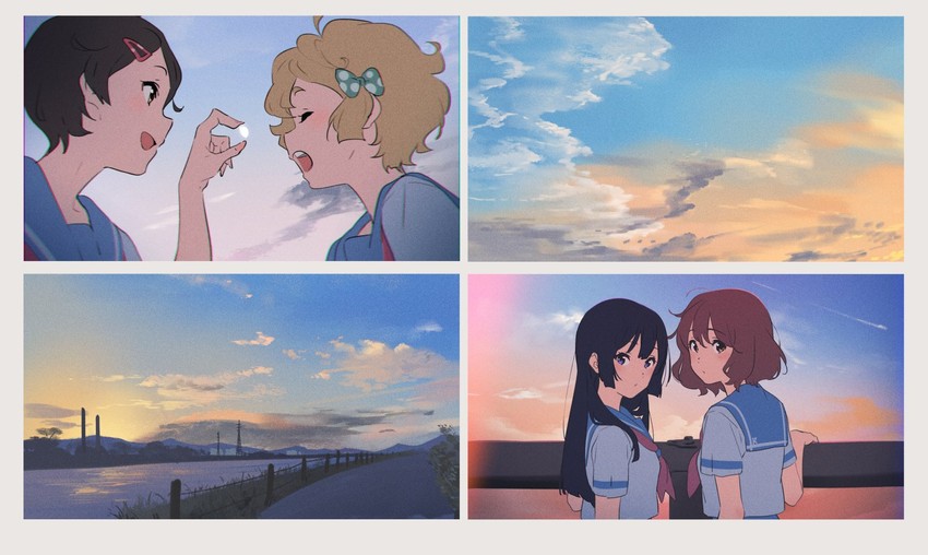 oumae kumiko, kousaka reina, kawashima sapphire, and katou hazuki (hibike! euphonium) drawn by kamo_kamen