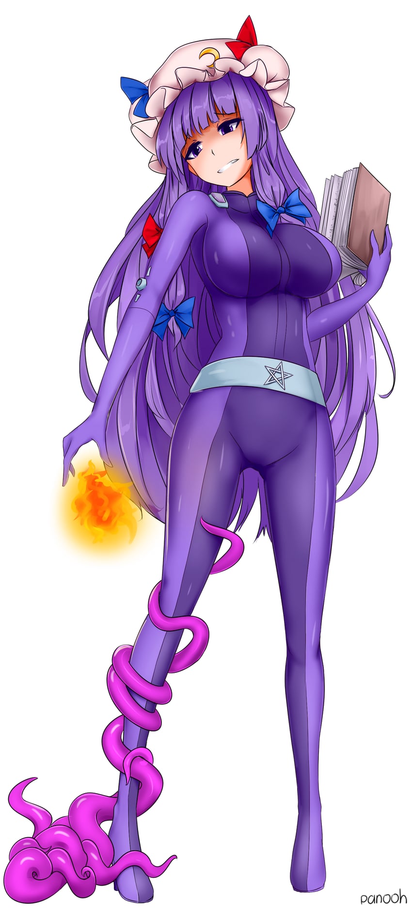 patchouli knowledge (touhou and 1 more) drawn by pan-ooh