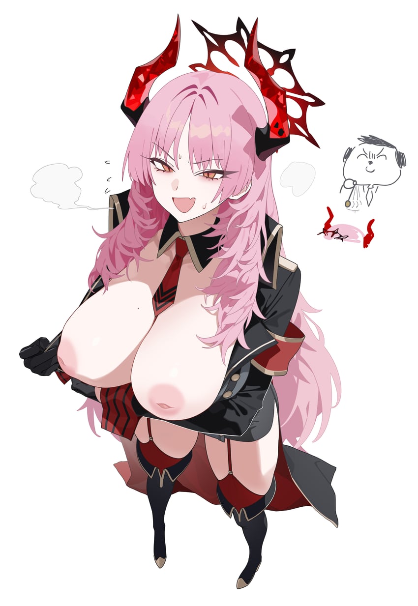 sensei, doodle sensei, and satsuki (blue archive) drawn by lamser