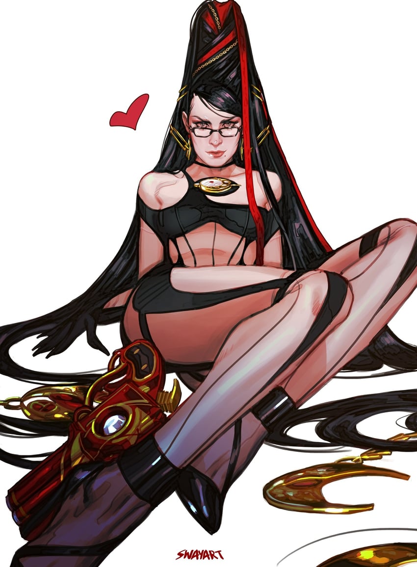 bayonetta (bayonetta and 1 more) drawn by jswayart