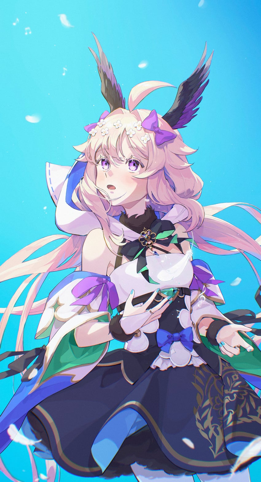 enna alouette (nijisanji and 1 more) drawn by moonie