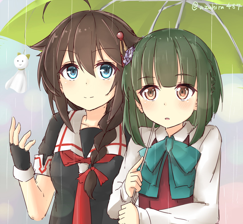 shigure, shigure kai ni, and takanami (kantai collection) drawn by azuhira
