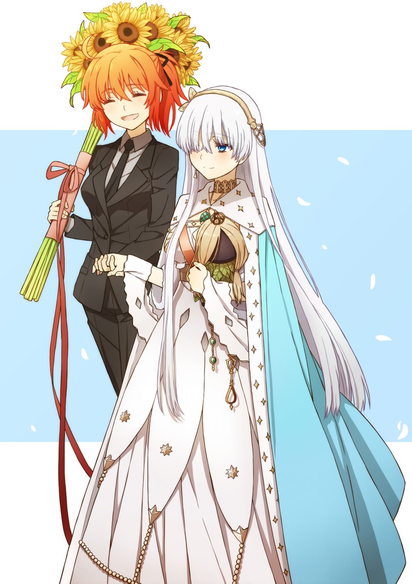 fujimaru ritsuka, anastasia, and viy (fate and 1 more) drawn by oiun
