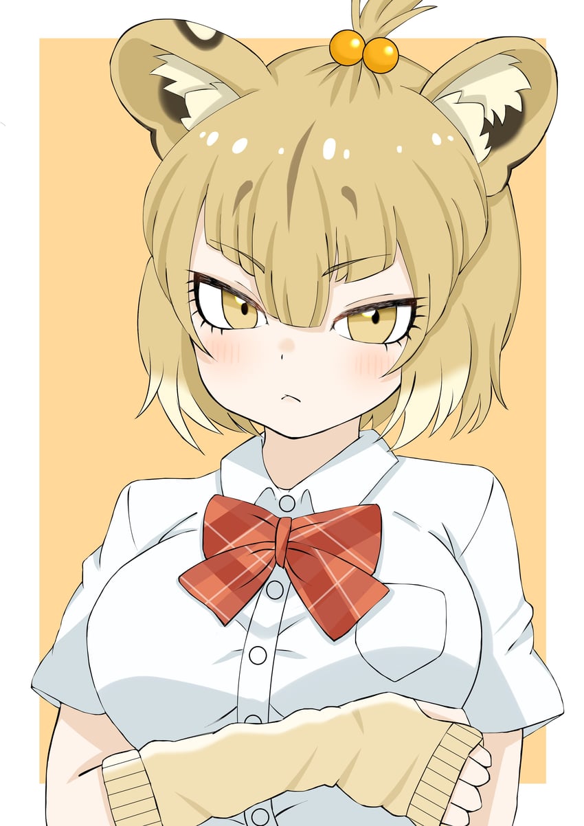 masai lion (kemono friends and 1 more) drawn by inucha_tea