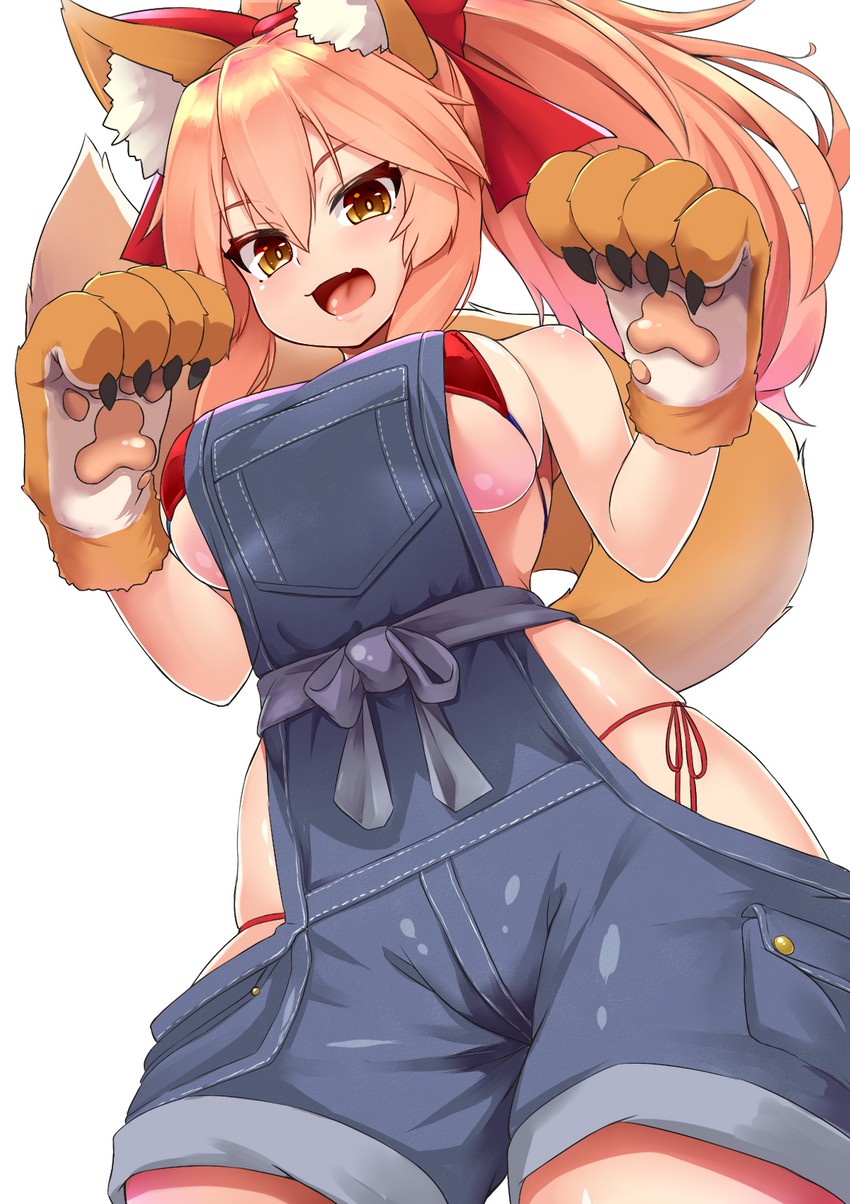 tamamo and tamamo cat (fate and 1 more) drawn by chiroshiron