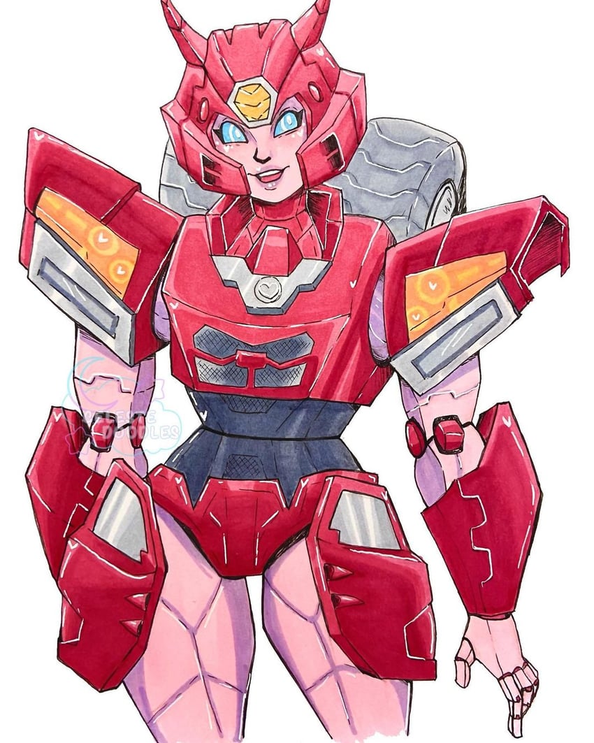 elita one (transformers and 1 more) drawn by celestedoodles