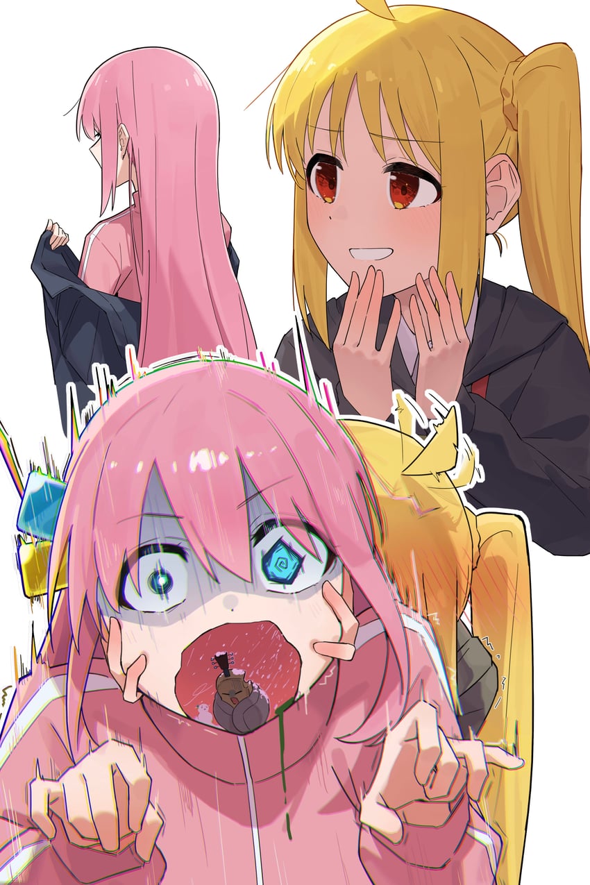 gotoh hitori, ijichi nijika, and gitao (bocchi the rock!) drawn by seisyuntarotto