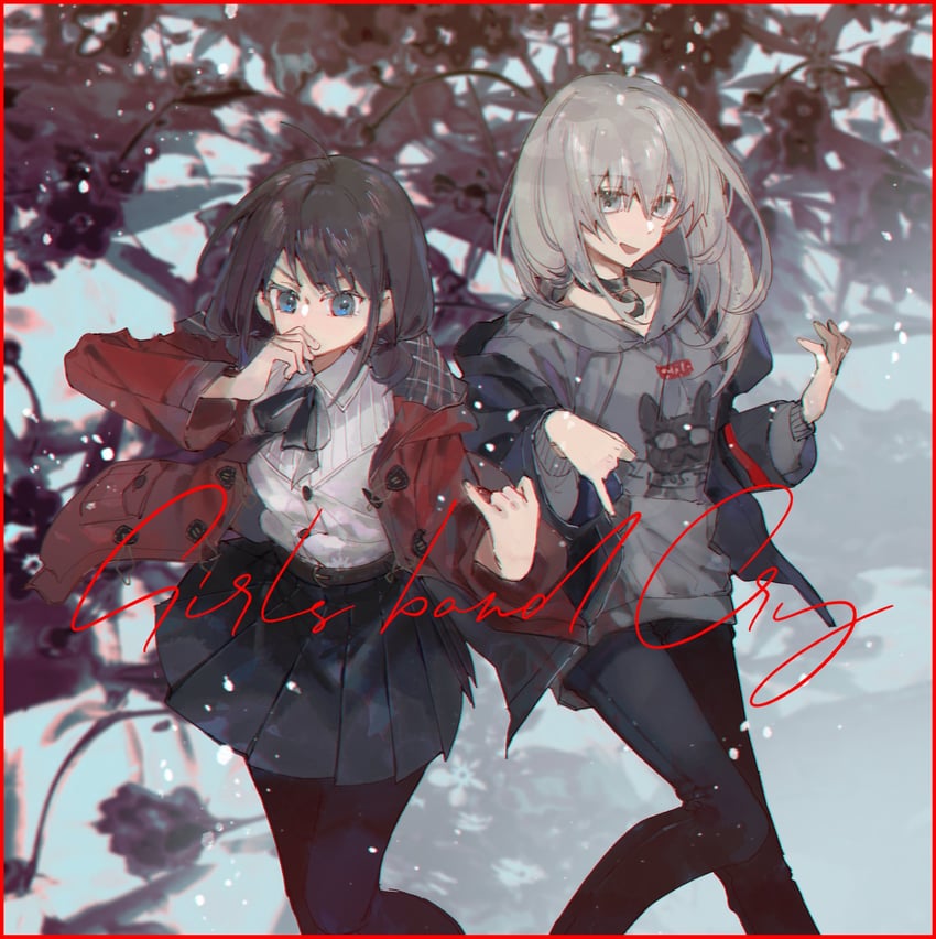 iseri nina and kawaragi momoka (girls band cry) drawn by shenhai_shenye