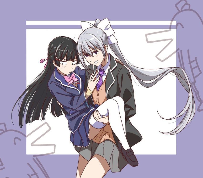 tsukino mito and higuchi kaede (nijisanji and 1 more) drawn by one_sutero