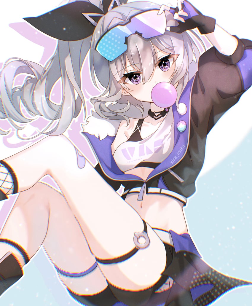 silver wolf (honkai and 1 more) drawn by kise_inaka