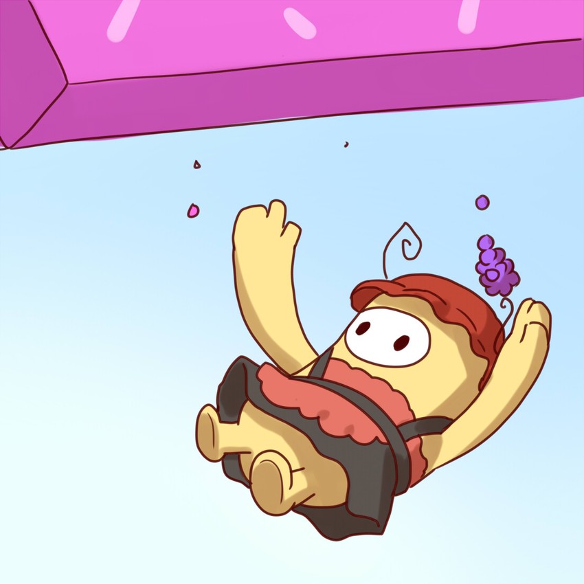 aki minoriko and fall guy (touhou and 1 more) drawn by arinu