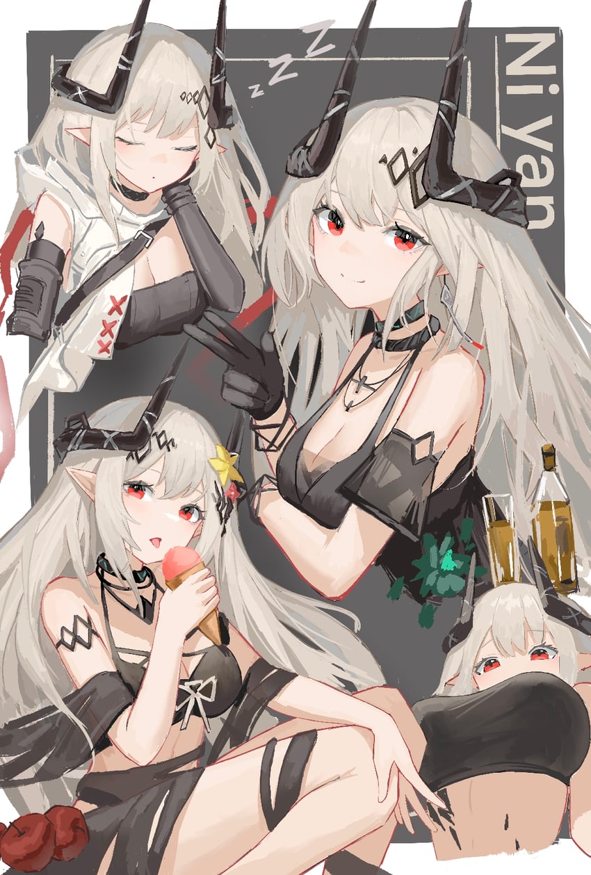 mudrock (arknights and 1 more) drawn by yan_z