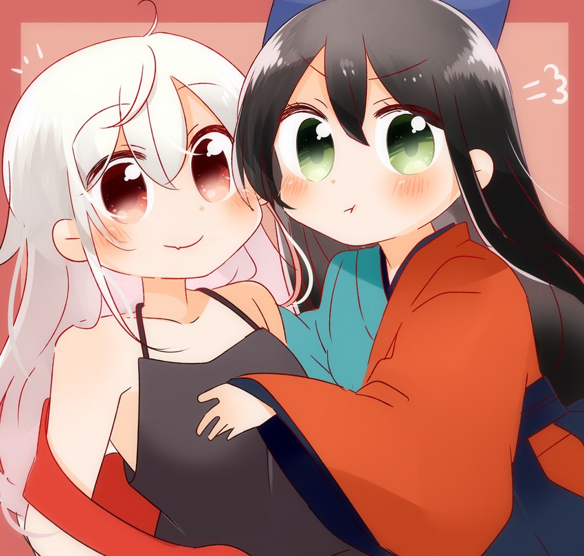 chiya and tatsumi kon (urara meirochou) drawn by tasogaren_212