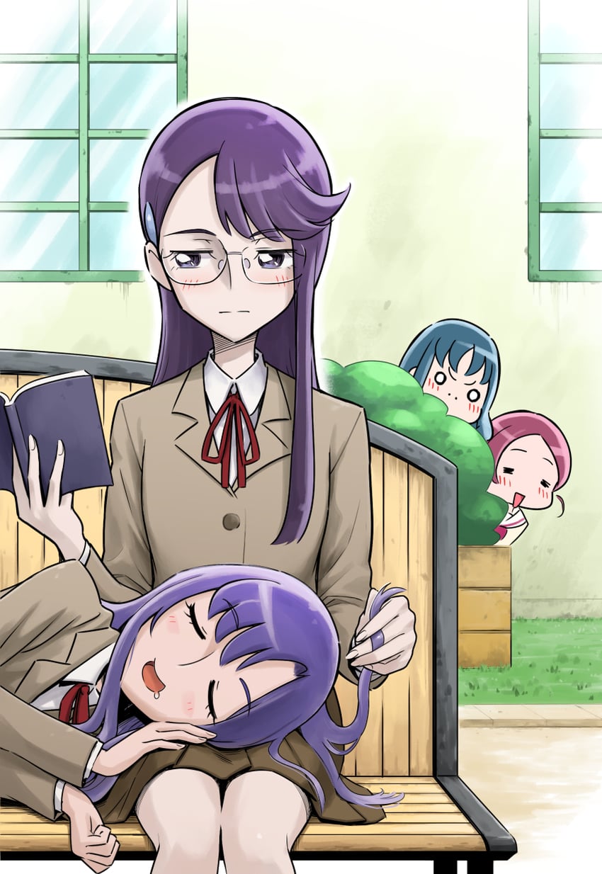 kurumi erika, hanasaki tsubomi, tsukikage yuri, and kurumi momoka (precure and 1 more) drawn by itou_shin'ichi