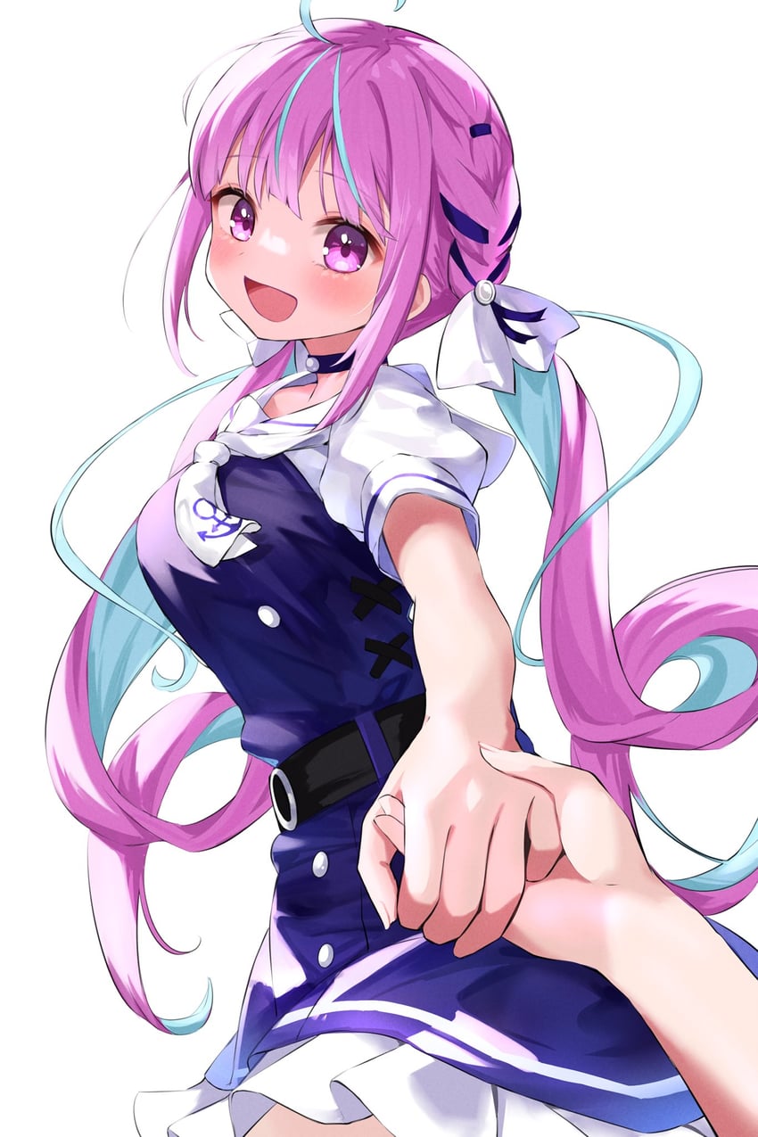 minato aqua (hololive and 1 more) drawn by hitsujisnow