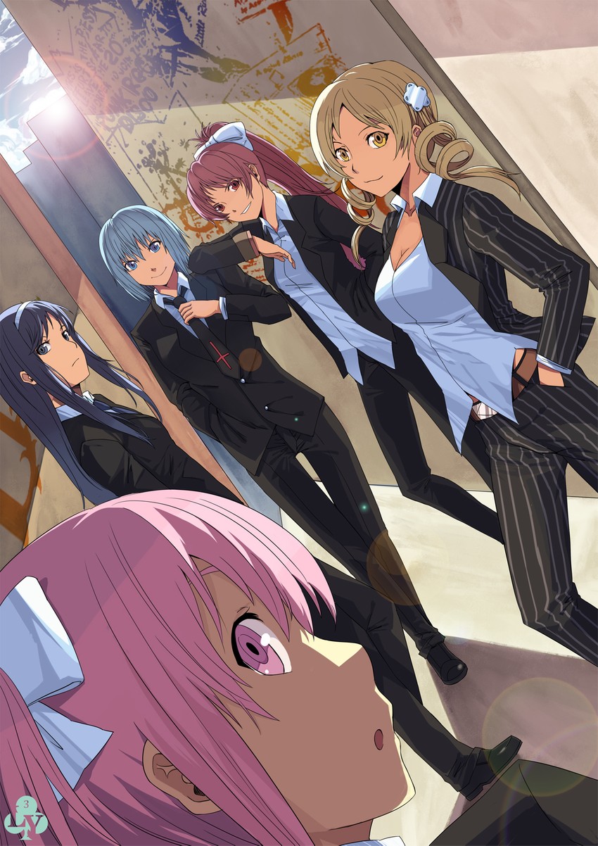 akemi homura, kaname madoka, miki sayaka, sakura kyoko, and tomoe mami (mahou shoujo madoka magica) drawn by club3