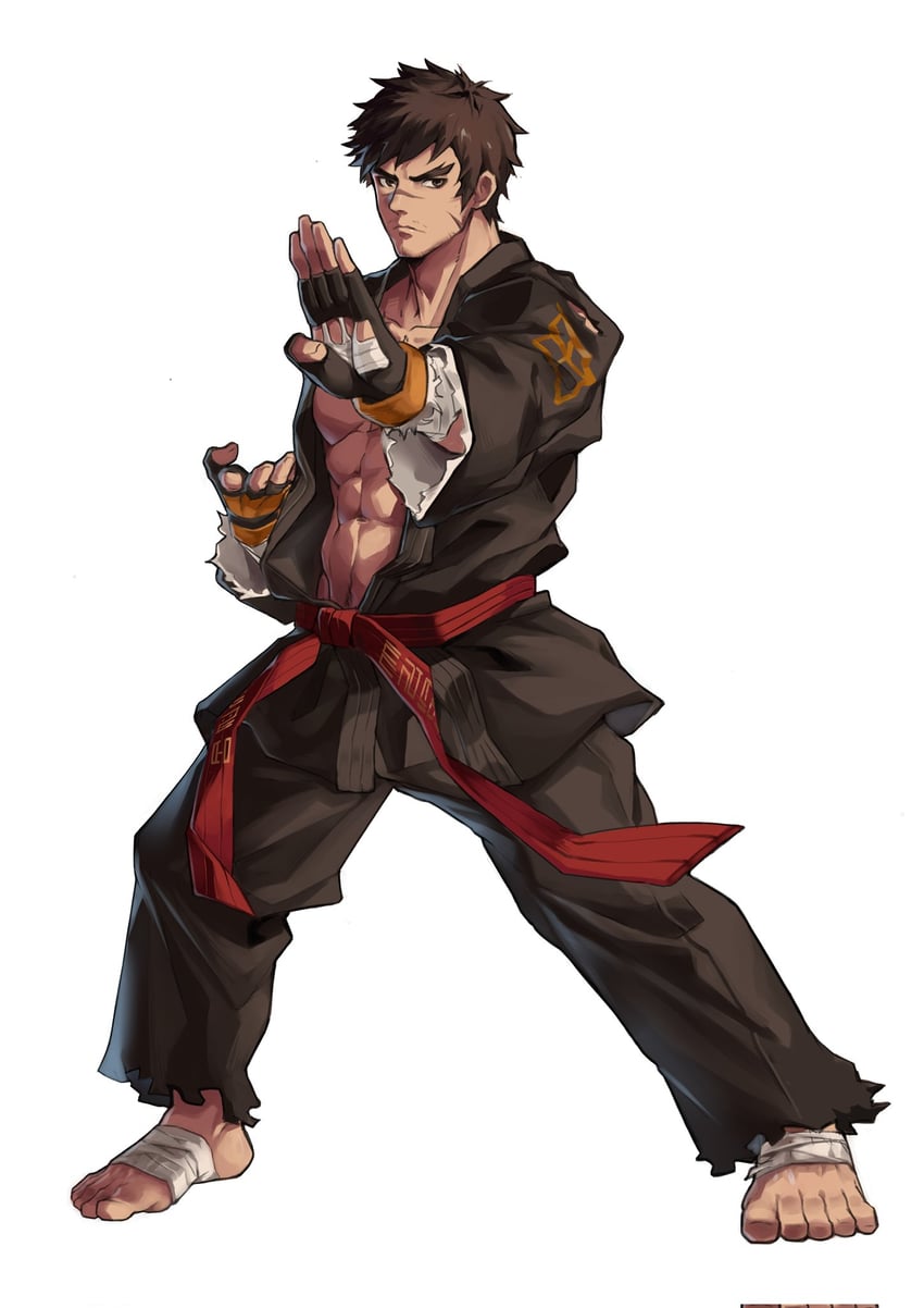 male fighter and male grappler (dungeon and fighter and 1 more) drawn by aussummer
