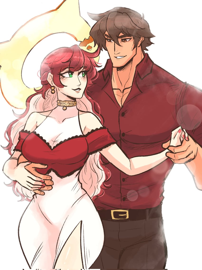 jack-o' valentine and sol badguy (guilty gear and 1 more) drawn by scruffyturtles