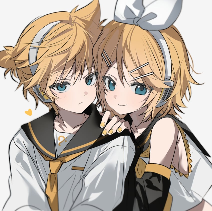 kagamine rin and kagamine len (vocaloid) drawn by chu_yeon
