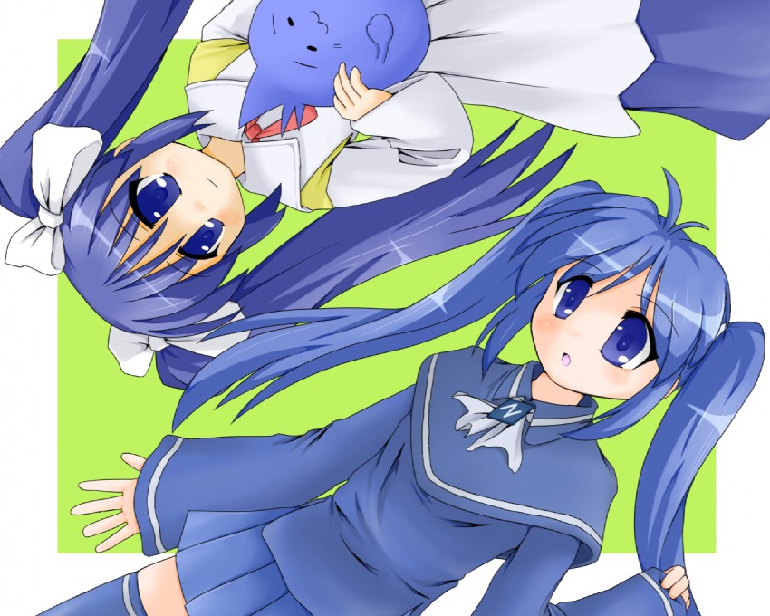 imaichi moenai ko, sakura, and unyuu (ukagaka and 1 more) drawn by shinto_i