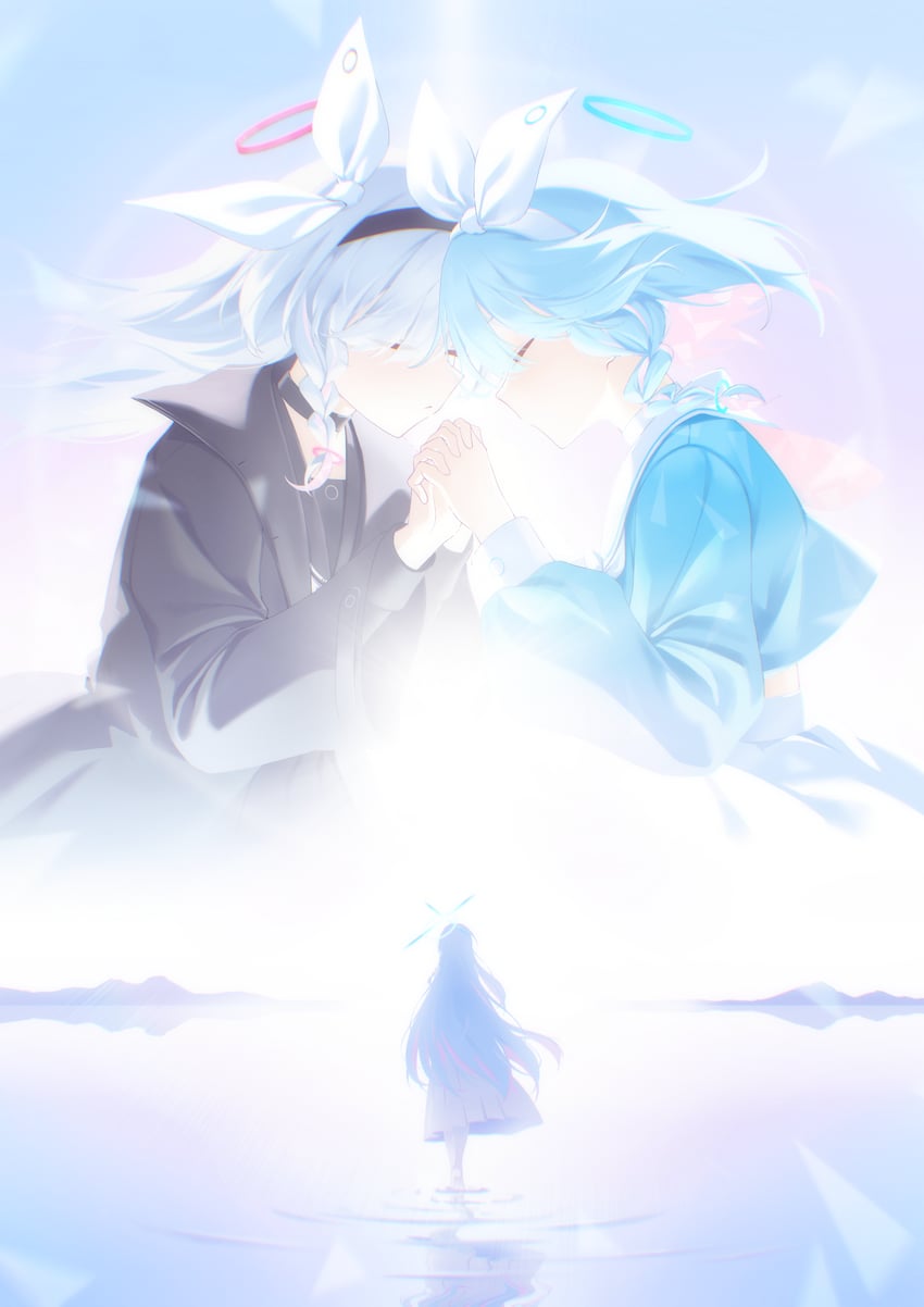 arona, plana, and general student council president (blue archive) drawn by gaoqiaoyuyin_takahashi