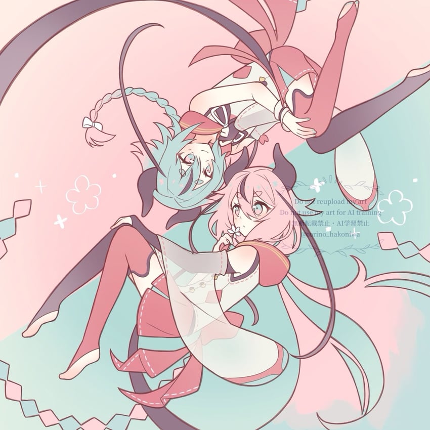 meika hime and meika mikoto (gynoid talk) drawn by amau_totori
