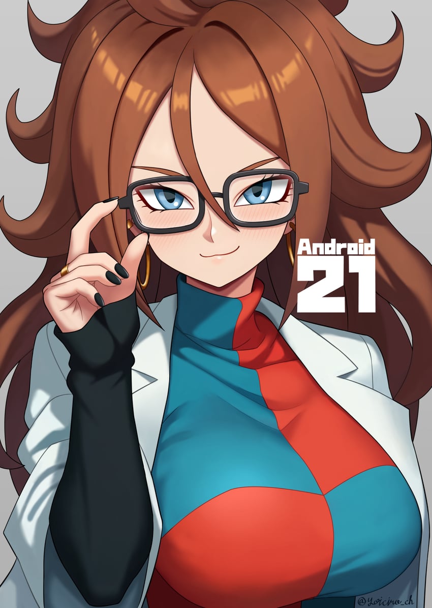 android 21 (dragon ball and 1 more) drawn by yoichiro_ch