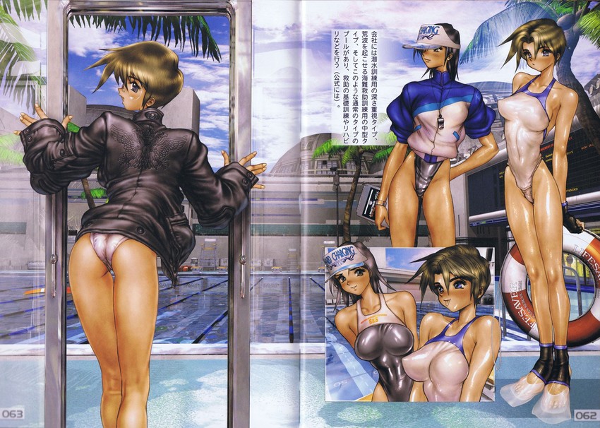 cyril brooklyn and marina hayami (galgrease and 1 more) drawn by shirow_masamune