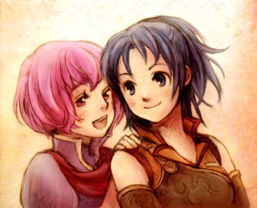 katarina and female kris (fire emblem and 1 more) drawn by rio-sout