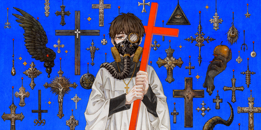 kotomine kirei and jesus (fate and 1 more) drawn by chazy