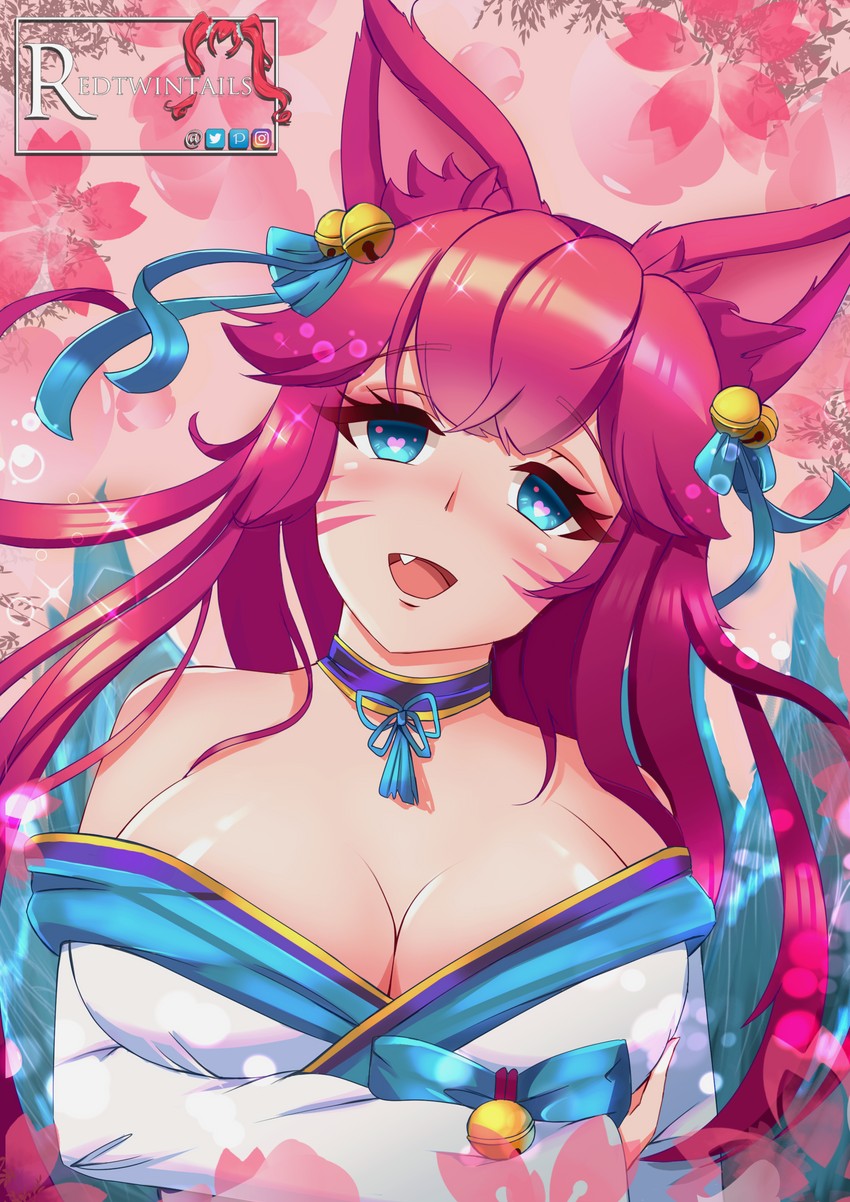 ahri and spirit blossom ahri (league of legends) drawn by redtwintails