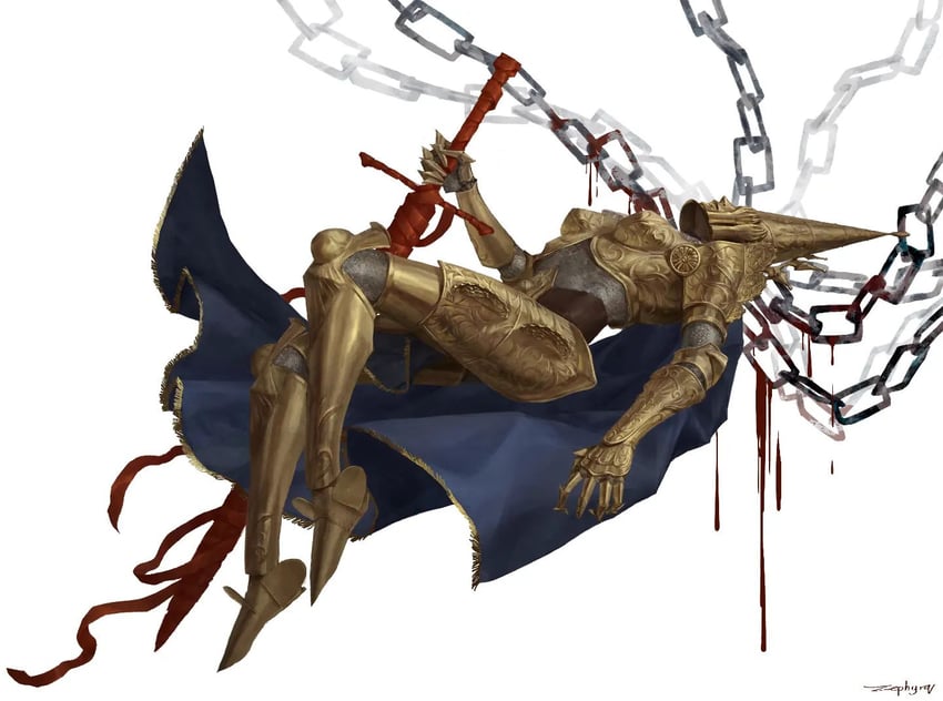 crisanta of the wrapped agony (blasphemous 2) drawn by zephyrq